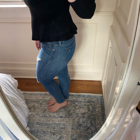 Caroll Black Peplum Sweater - Picture 9 of 12